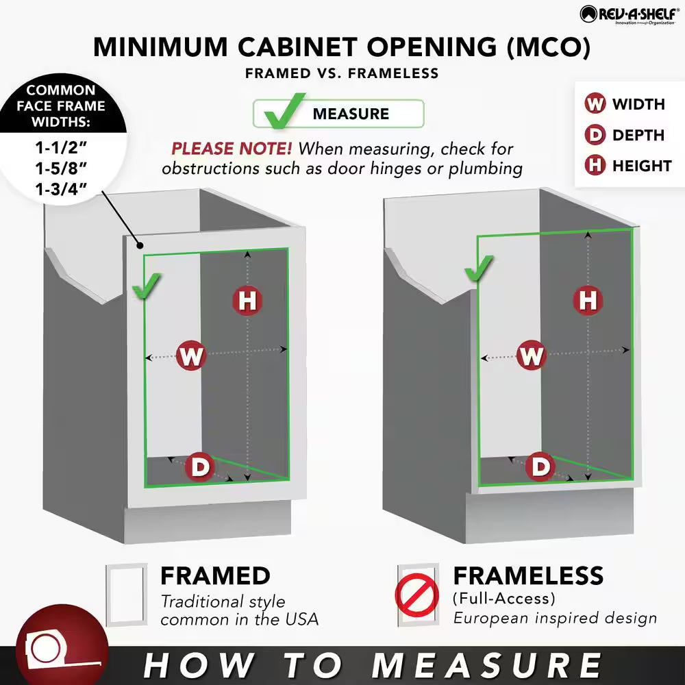 Silver Kitchen Cabinet Pull Out Shelf Organizer, 18 In. X 20 In.